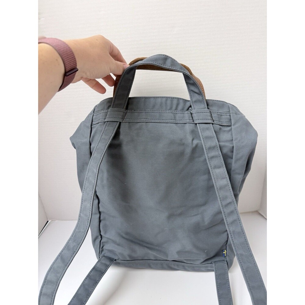 Fjällräven Totepack No. 1 Dusk Blue Gray G-1000 Convertible Tote Backpack - Picture 12 of 13